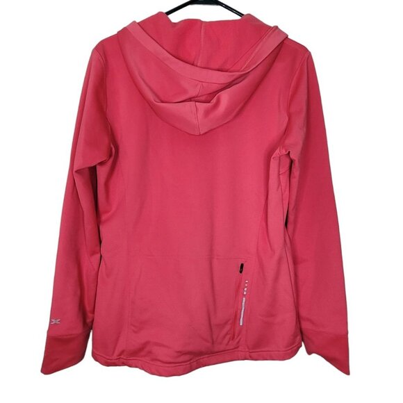 GSX Sweatshirt Full Zip Hooded Pink Thumb Holes Back Pocket Womens Medium - Picture 8 of 11